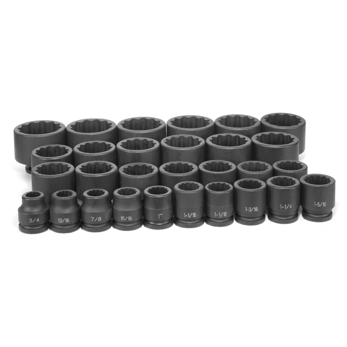 grey-pneumatic-3-4in-dr-12Pt-29piece-fract-master-set-GRE8129.png Grey Pneumatic 3/4" Dr. 12 Pt. 29 Piece Fract. Master Set GRE8129 - Image 1