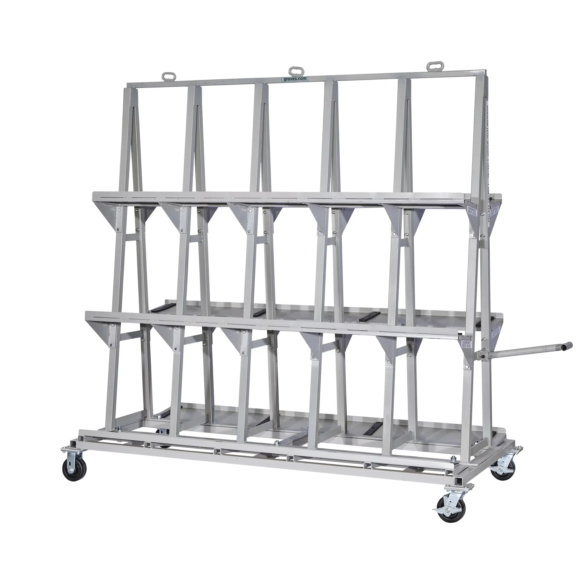 groves-heavy-duty-84-long-backsplash-cart-HDBSC8472.jpg Backsplash Cart | 84'' Long | Heavy Duty | Groves HDBSC8472 - Image 1