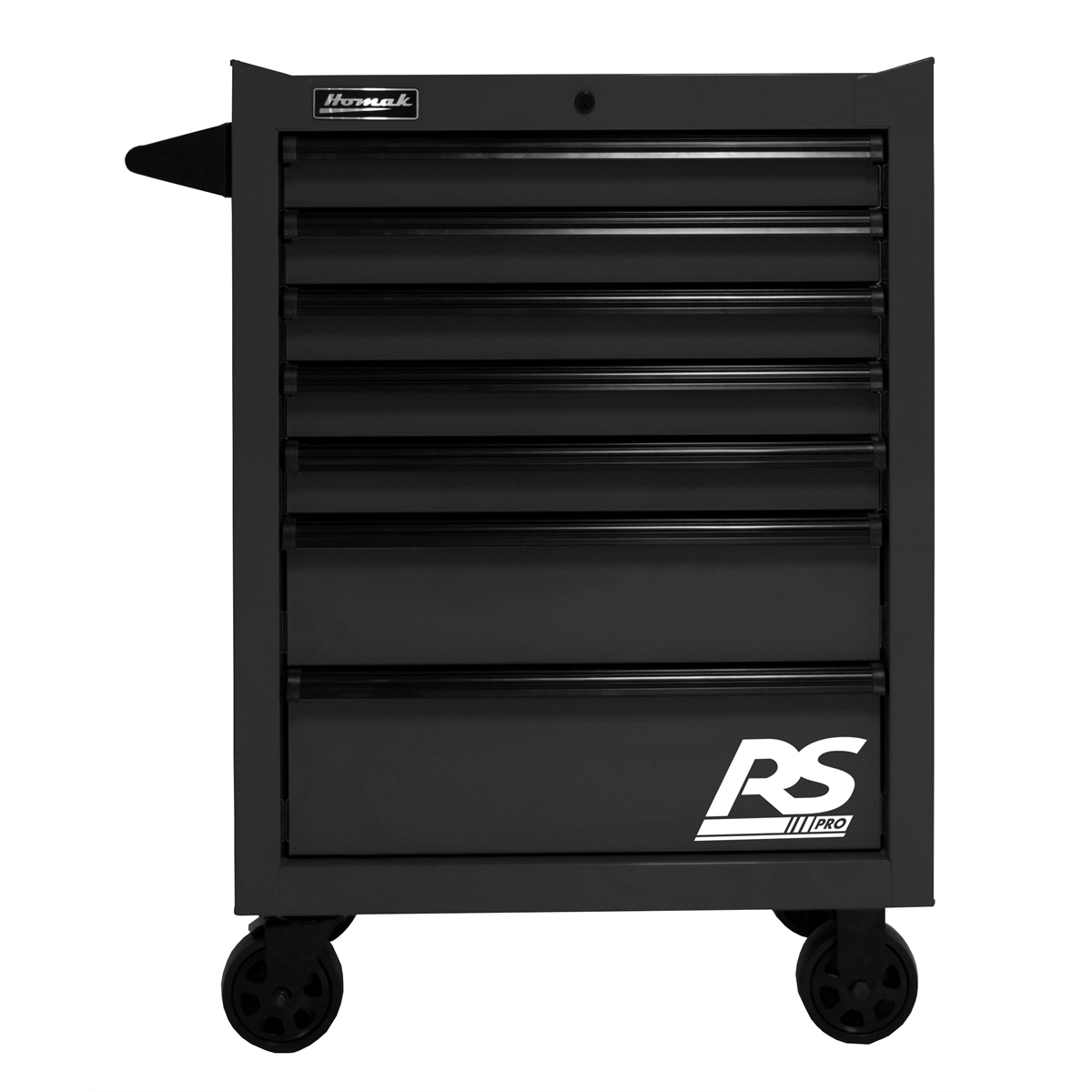 homak-manufacturing-27in-RS-PRO-7-drawer-roller-cabinet-black-HOMBK04027770.png Homak Manufacturing 27'' RS PRO 7 Drawer Roller Cabinet - Black HOMBK04027770 - Image 1