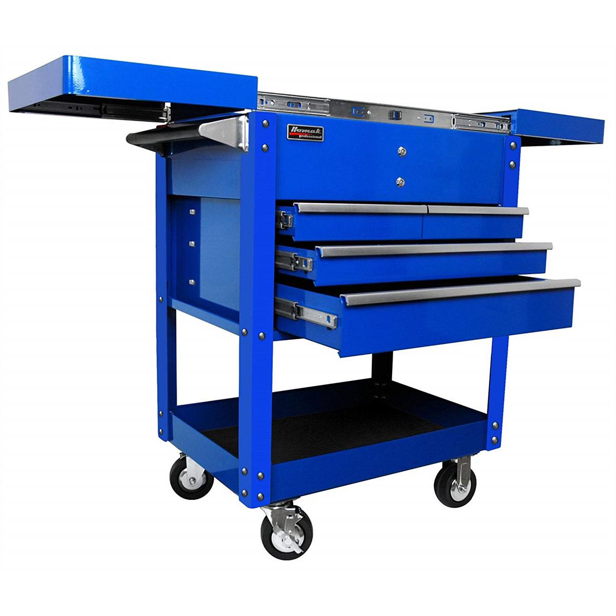 homak-manufacturing-35in-Pro-series-4-drawer-slide-top-service-cart-blue-HOMBL06043500.png Homak Manufacturing 35" Pro Series 4-Drawer Slide-Top Service Cart Blue HOMBL06043500 - Image 1