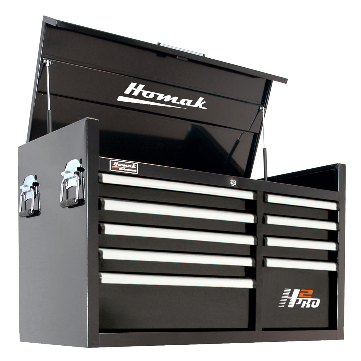 homak-manufacturing-41in-H2Pro-8-drawer-top-chest-black-HOMBK02041091.png Homak Manufacturing 41'' H2Pro 8 Drawer Top Chest - Black HOMBK02041091 - Image 1