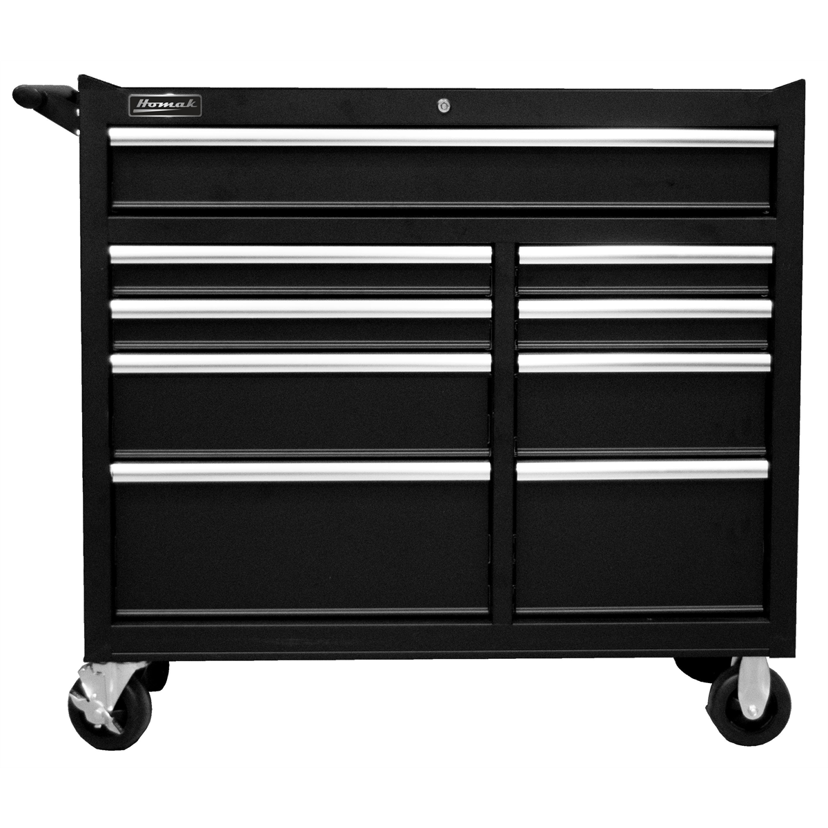 homak-manufacturing-41in-SE-9-drawer-roller-cabinet-BK-HOMBK04041097.png Homak Manufacturing 41" SE 9 Drawer Roller Cabinet - BK HOMBK04041097 - Image 1
