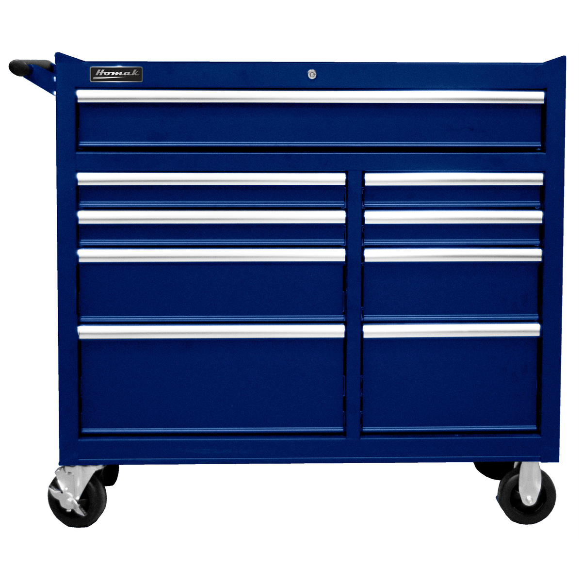 homak-manufacturing-41in-SE-9-drawer-roller-cabinet-BL-HOMBL04041097.png Homak Manufacturing 41" SE 9 Drawer Roller Cabinet - BL HOMBL04041097 - Image 1