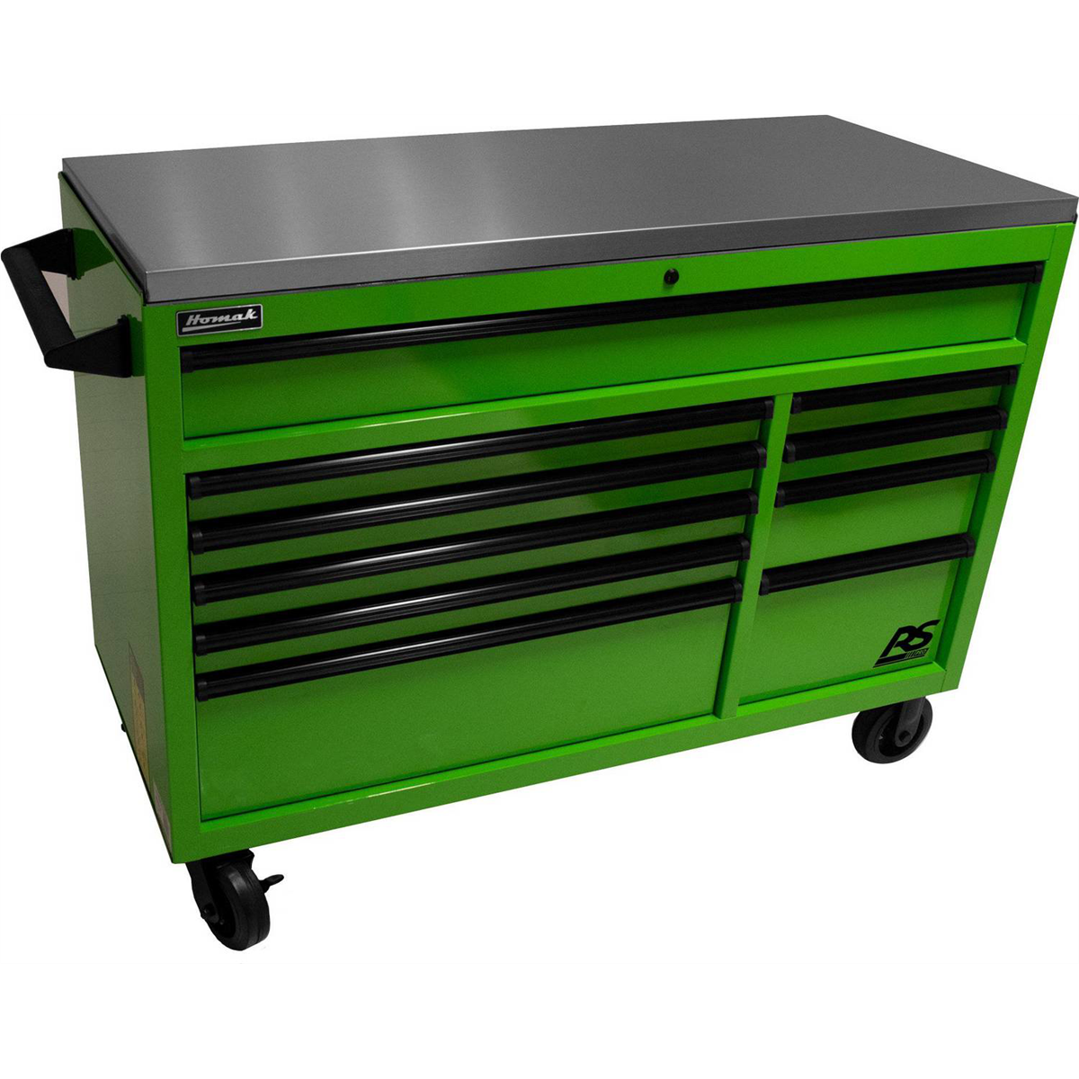 homak-manufacturing-54in-RSPro-rolling-workstation-with-stainless-steel-top-worksurface-lime-green-HOMLG04054014.png Homak Manufacturing 54" RSPro Rolling Workstation w/Stainless Steel Top Worksurface-Lime Green HOMLG04054014 - Image 1