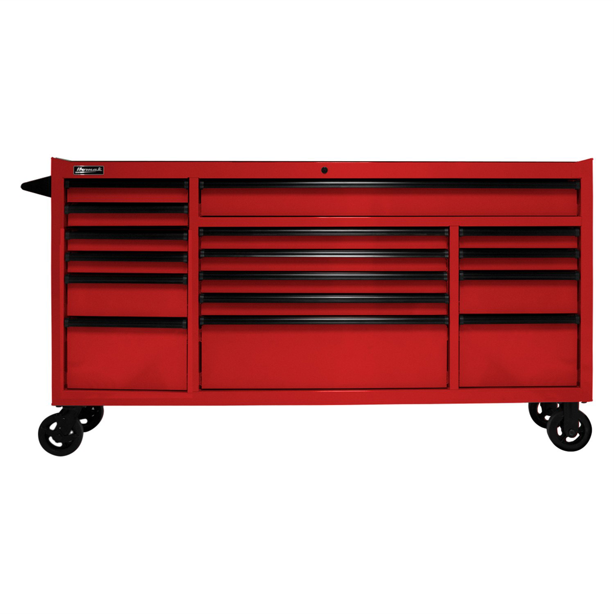 homak-manufacturing-72in-RS-PRO-16-drawer-roller-cabinet-with-24in-depth-red-HOMRD04072160.png Homak Manufacturing 72'' RS PRO 16-Drawer Roller Cabinet with 24'' Depth, Red HOMRD04072160 - Image 1