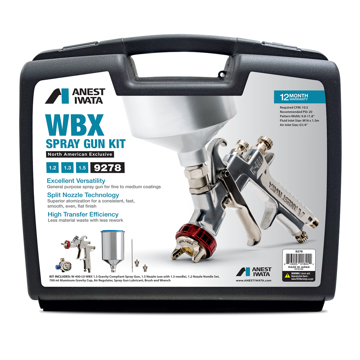 iwata-W400-WBX-spray-gun-kit-IWA9278-00.png Iwata W400-WBX Spray Gun Kit IWA9278 - Image 1