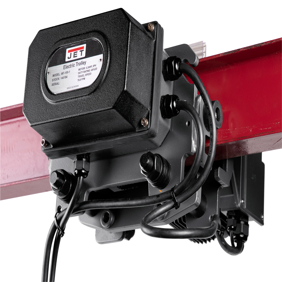 jet-tools-MT200-4-2-ton-two-speed-electric-trolley-3-phase-460V-JET144187-00.png Jet Tools MT200-4, 2 Ton Two Speed Electric Trolley 3-Phase 460V JET144187 - Image 1