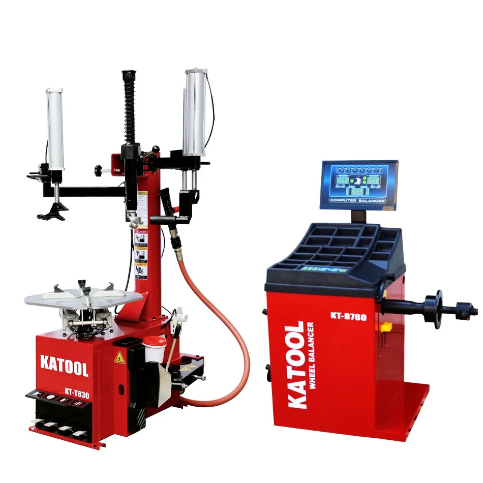 katool-combo-tire-changer-KT-T830-_-wheel-balancer-KT-B760.jpg Tire Changer & Wheel Balancer Combo| Katool T830+B760 - Image 1