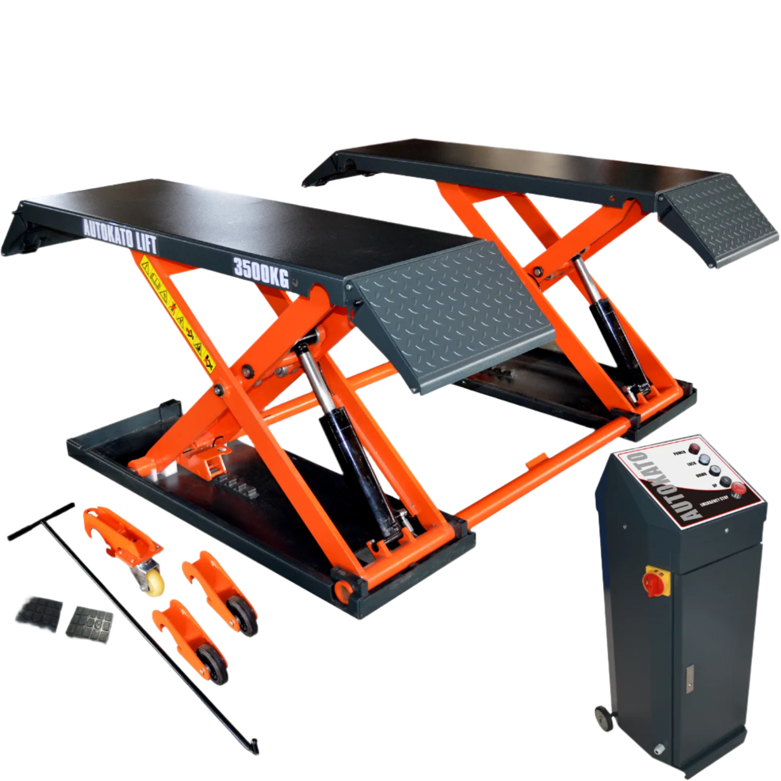 katool-pneumatic-mid-rise-scissor-lift-KT-X80.png Pneumatic Scissor Lift | 8000 lbs Lift Cap.| Katool KT-X80 - Image 1