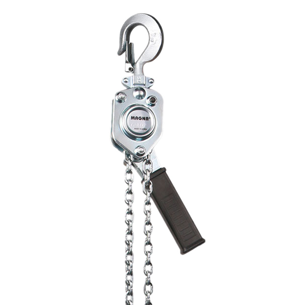 magna-lifting-0-2-ton-5-ft-H-Lift-rugged-steel-lever-HoistLH02505.png Magna Lifting Products LH02505 0.25 Ton Lever Hoist | 5 ft Lift - Image 1