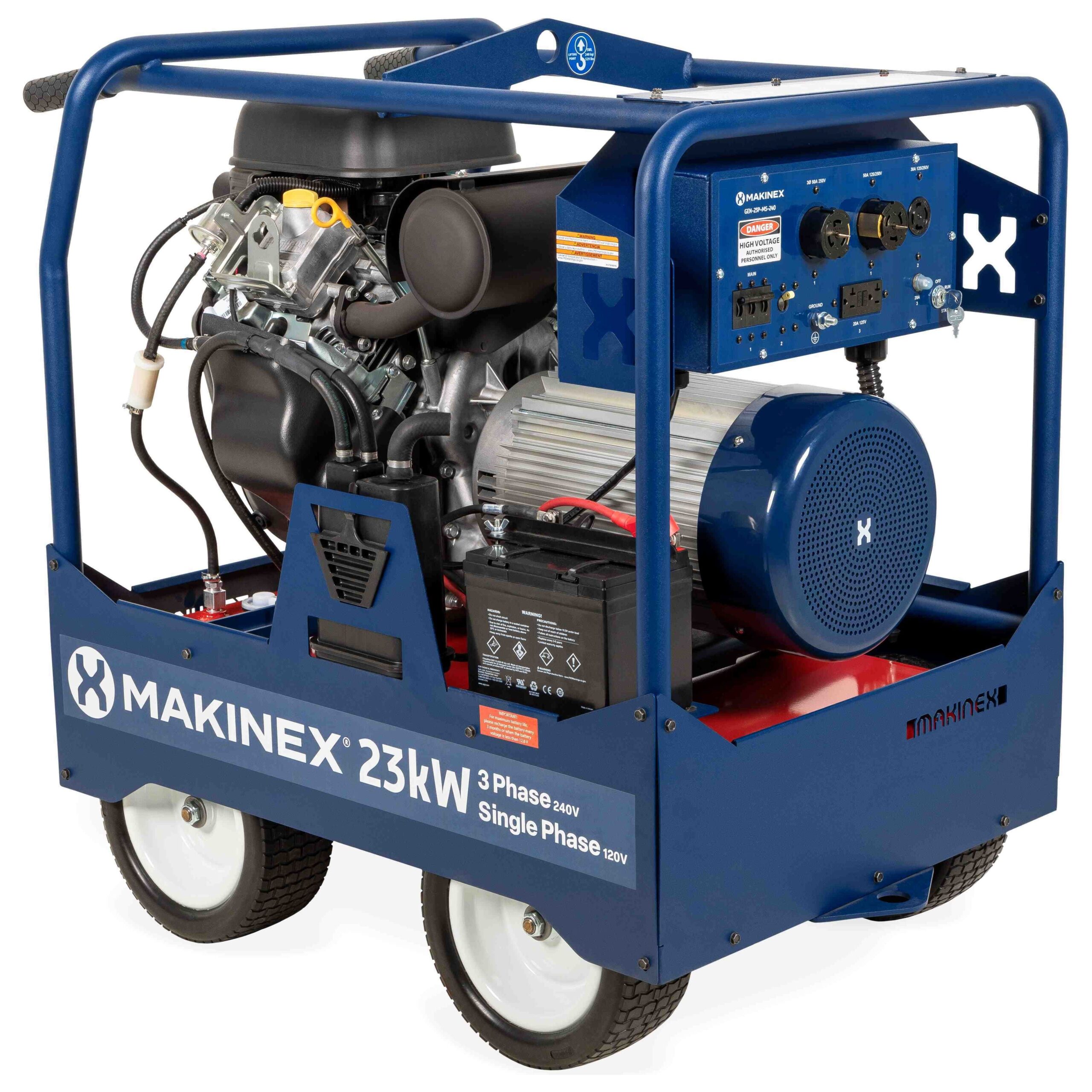 makinex-power-generator-23kW-gasoline-240V-dual-phase-GEN-23P-MS-240.jpg Generator | 23kW | 240V | Dual-Phase | Gasoline | Makinex GEN-23P-MS-240 - Image 1