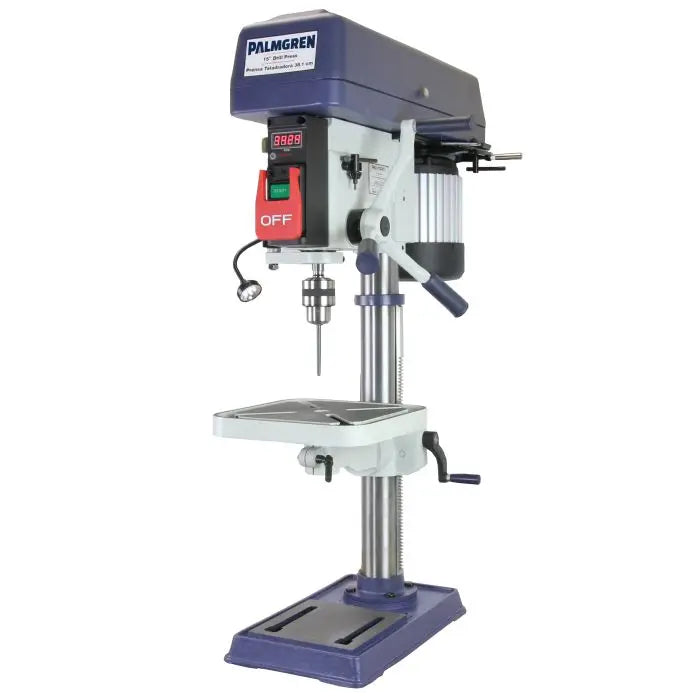palmgren-15-16-speed-bench-step-pulley-drill-press-9680157.jpg Palmgren 15" Bench Drill Press – 16-Speed, Step Pulley Drive | Model 9680157 - Image 1