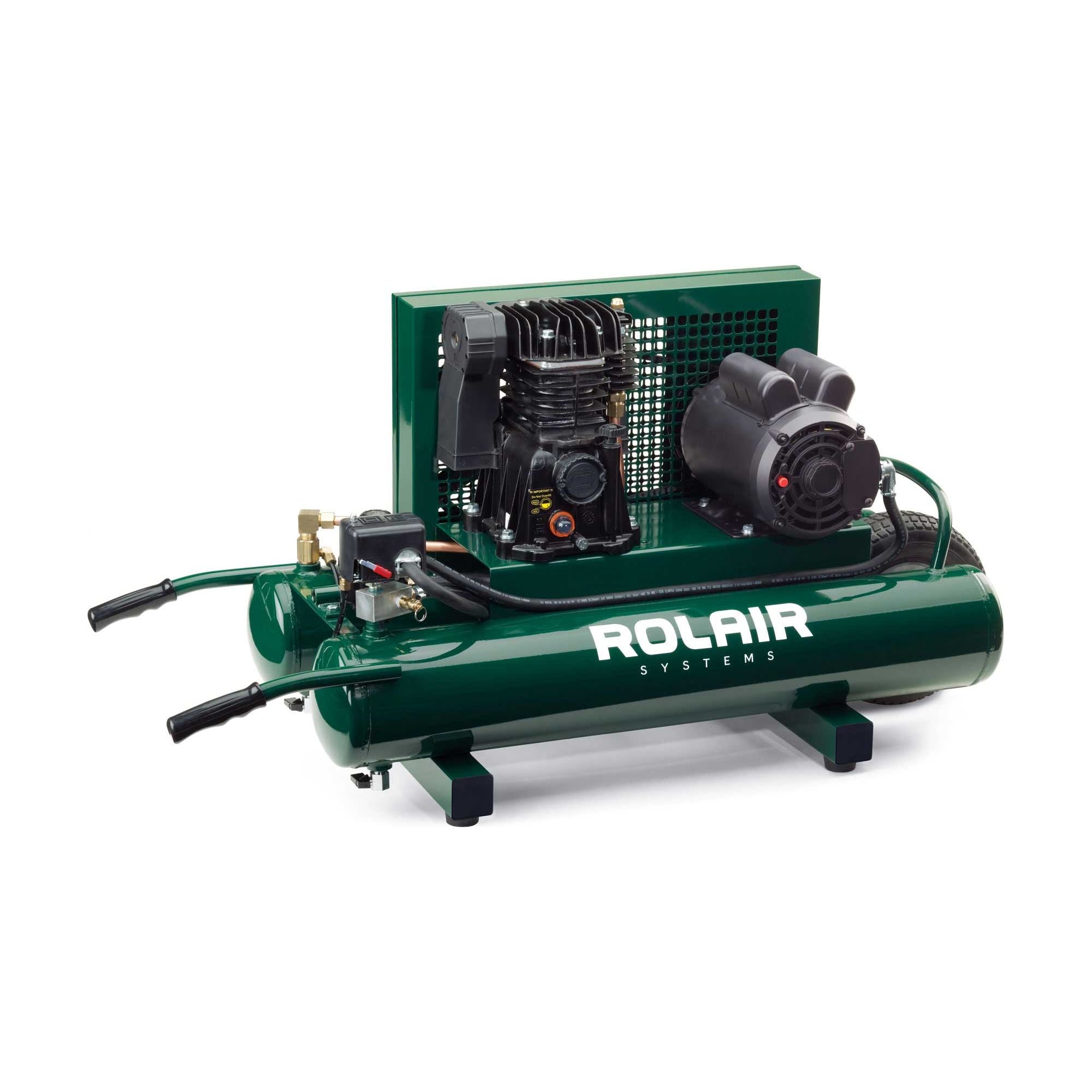 rolair-systems-portable-wheeled-electric-air-compressor-5715MK103.jpg Wheeled Electric Air Compressor | 1.5HP | Rolair Systems 5715MK103 - Image 1