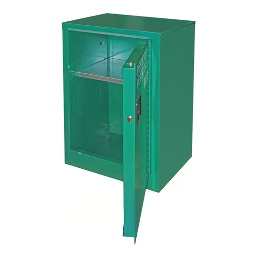 securall-12-gallon-pesticide-storage-cabinet-selflatch-standardoor-AG105.png Pesticide Storage Cabinet | 12 Gallon | 1 Shelves | 1 Door | Self Latch | Securall - Image 1