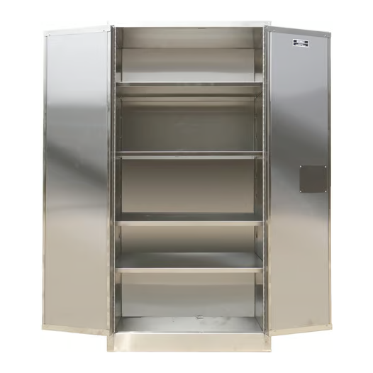 securall-37-cubic-feet-stainless-steel-industrial-storage-cabinet-self-latch-102-SW-SS-1.png Industrial Storage Cabinet | 37 Cubic Feet | Stainless Steel | Self-Latch | Securall - Image 1