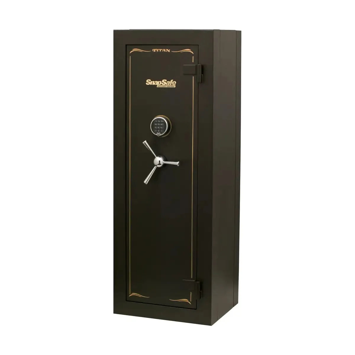 snapSafe-titan-modular-safe-access-code-key-entry-black-9-gauge-steel-9-gun-slots-12-long-gun-capacity-75010.jpg Modular Safe | Titan | Access Code/Key Entry | Black | 9 Gauge Steel | 9 Gun Slots | 12+ Long Gun Capacity | SnapSafe 75010 - Image 1