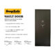 Vault Door | 36''  In-Swing | Black | 12 Gauge Steel | Access Code/Key Entry | SnapSafe 75415 - Image 7