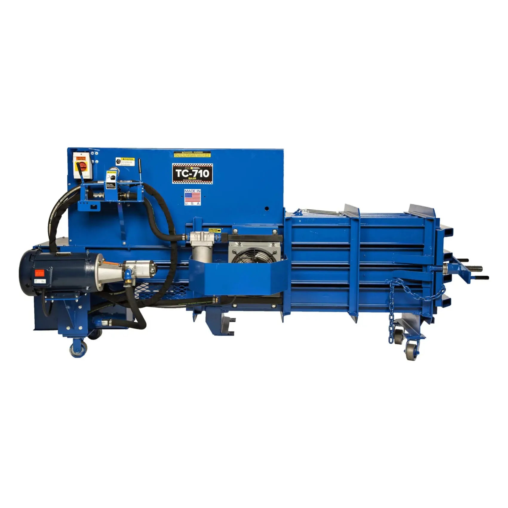 tire-service-international-10HP-1PH-recycling-baler-electric-power-TC-710E1PH.jpg Recycling Baler | 10HP | 1PH | Electric Power | TSI TC-710 E 1PH - Image 1