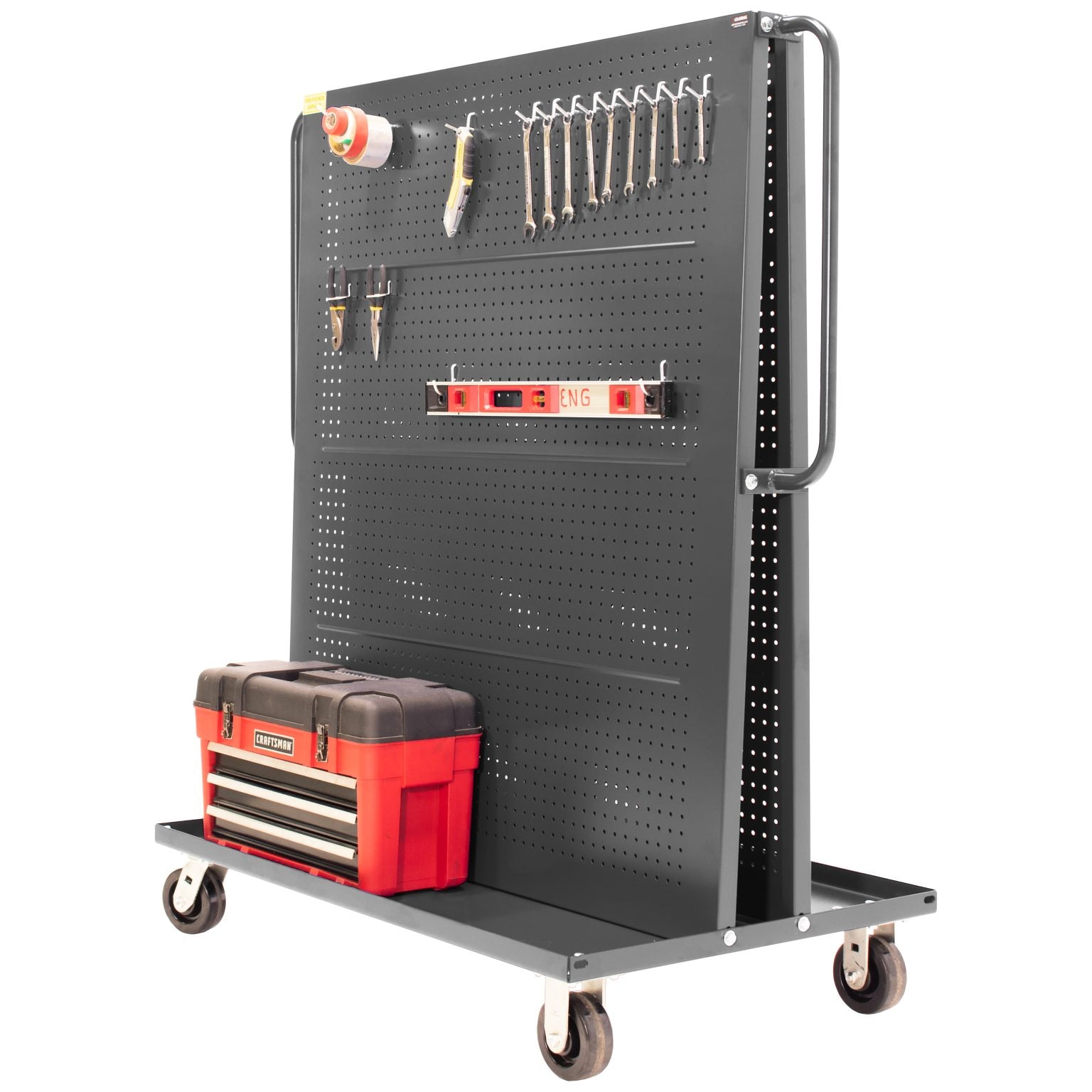 valley-craft-48inches-A-Frame-tool-cart-gray-F89546.jpg A-Frame Tool Cart | 48'' | Gray | Valley Craft - Image 1