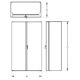 Bin & Shelf Cabinet | Deep Door | Full Bins | 48''×78'' | Valley Craft - Image 9