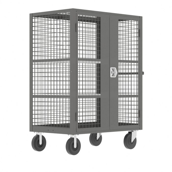 valley-craft-60-x30inches-security-cart-2-shelves-gray-F89058VCGY.jpg Security Cart | 60''×30'' | 2 Shelves | Gray | Valley Craft F89058VCGY - Image 1