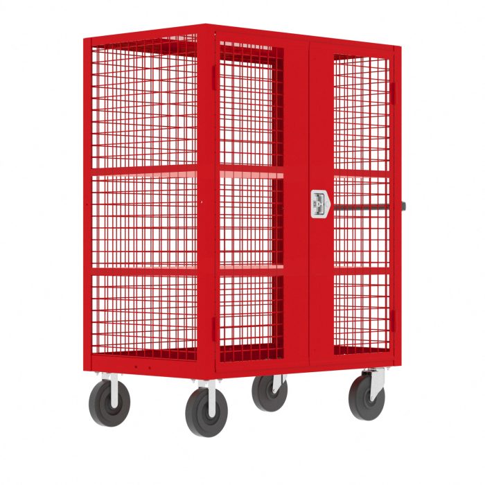 valley-craft-60-x30inches-security-cart-2-shelves-red-F89058VCRD-2.jpg Security Cart | 60''×30'' | 2 Shelves | Red | Valley Craft F89058VCRD - Image 1