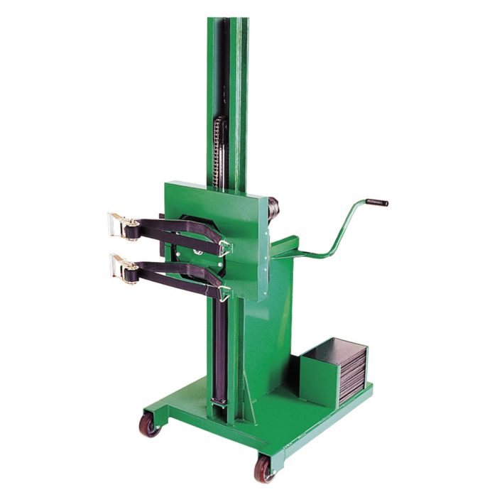 valley-craft-90inches-manual-drum-lift-rotator-strap-counterweighted-F88581B7.jpg Drum Lift & Rotator | 90'' | Manual | Strap | Counterweighted | Valley Craft - Image 1
