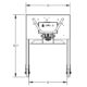 Universal Lift & Stacker | 90'' | Semi-Powered | Straddle | Valley Craft - Image 9