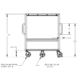 Parts Cart | 54″ | 5×5″ | Pockets | Valley Craft - Image 6