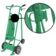 Powered Drum Hand Truck | Solid Rubber Wheels | Fiber Drum Chime Hook | Valley Craft