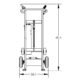 Powered Drum Hand Truck | Solid Rubber Wheels | Locking Cover Chime Hook | Valley Craft - Image 9