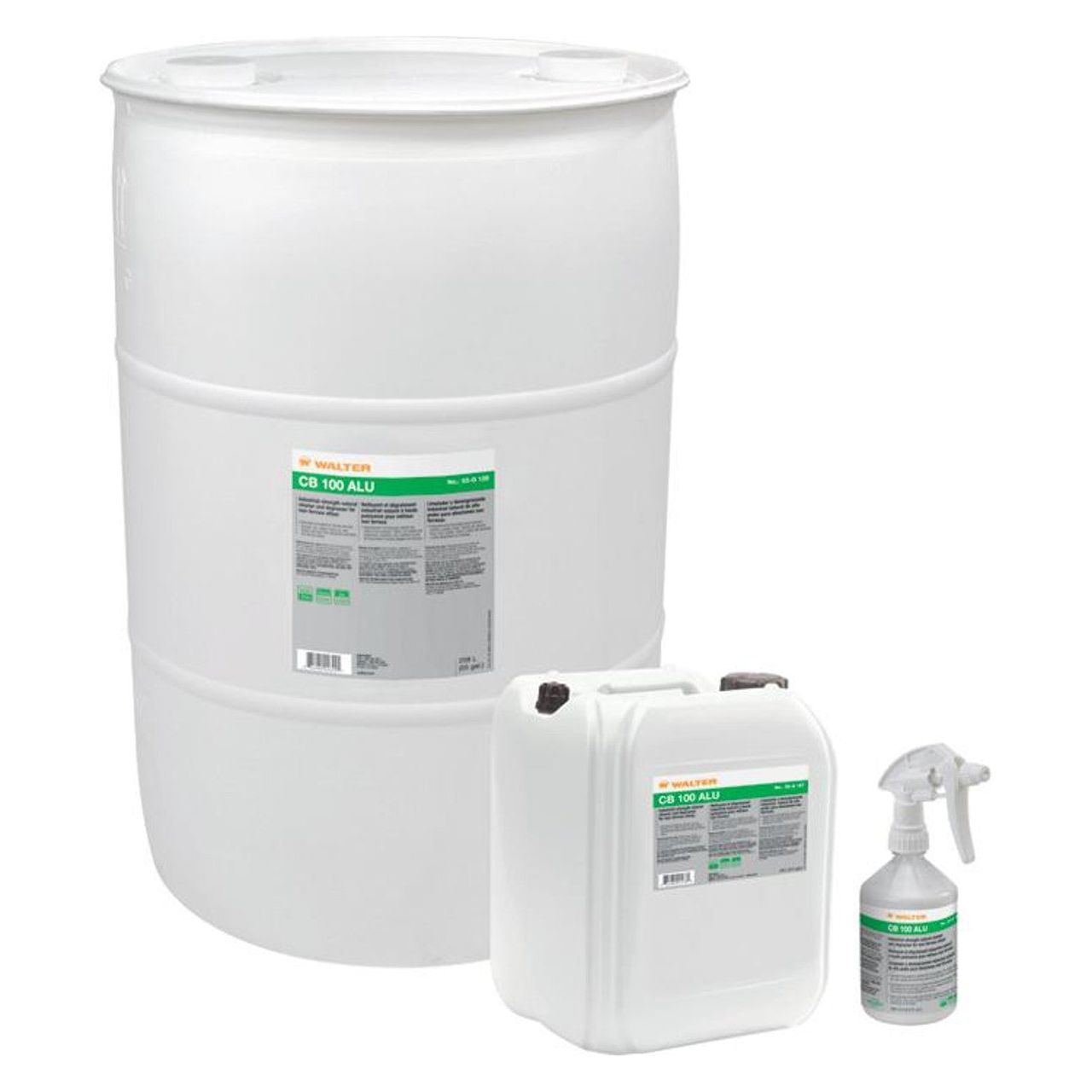 walter-surface-technologies-CB-100-ALU-208L-cleaner-and-degreaser-53G128.jpg Cleaner and Degreaser | 208L | Walter CB 100 ALU 53G128 - Image 1