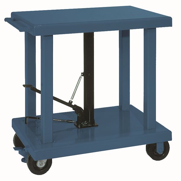 wesco-industrial-products-32x48inche-heavy-duty-table-6inches-casters-6000lb-capacity-260069.jpg Wesco 260069 Heavy‑Duty Hydraulic Lift Table – 6,000 lb Capacity, 32″×48″ Platform - Image 1