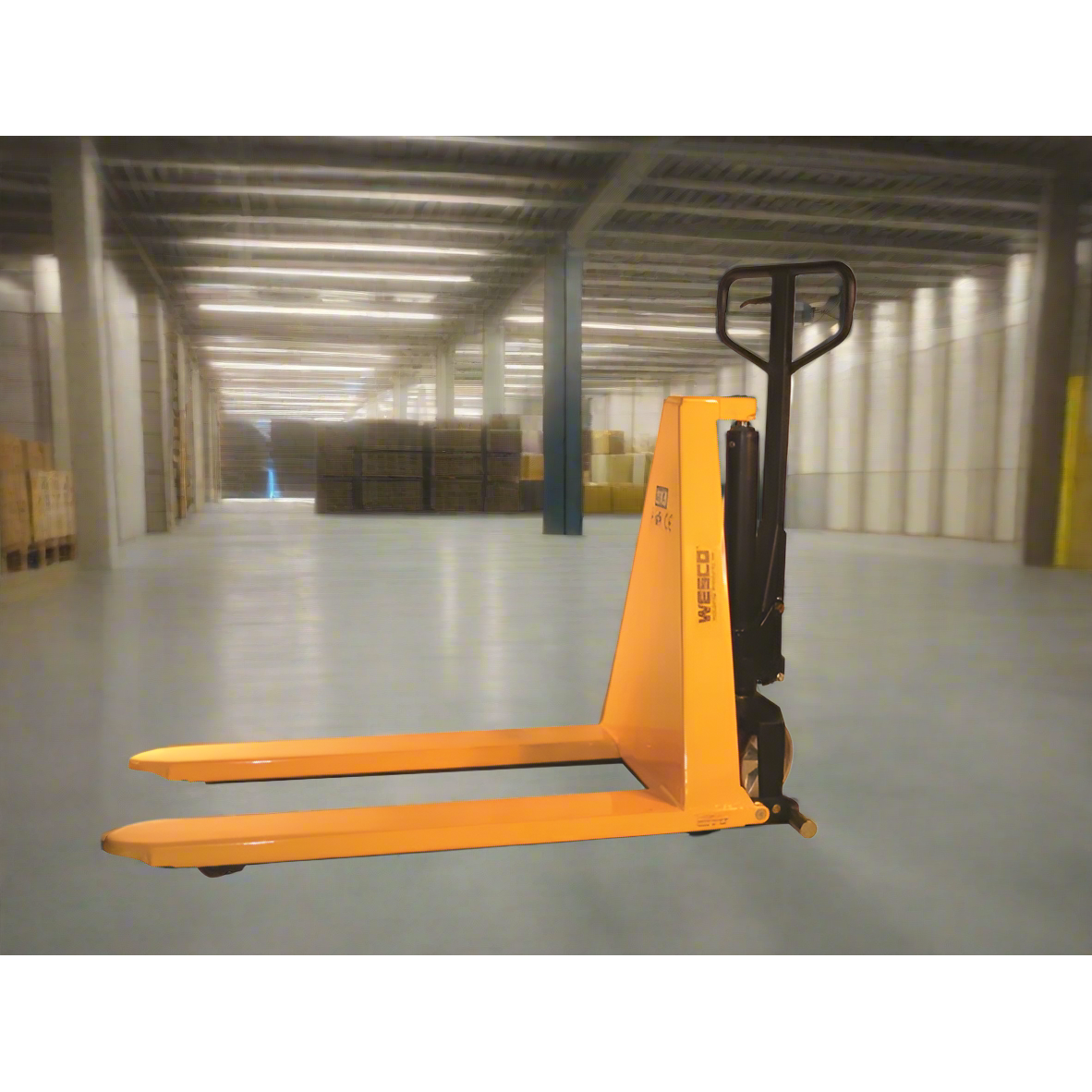 wesco-industrial-products-NTSHL27-manual-high-lift-272463_5625f529-d537-4672-a700-bb115fc858a7.png Wesco NTSHL27 Manual High‑Lift Pallet Truck – 2,200 lb, 27″×44.5″ Forks - Image 1