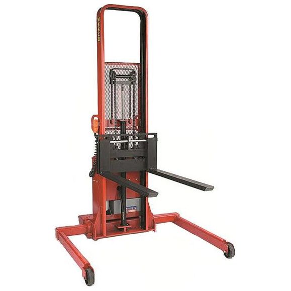 wesco-industrial-products-PASFL-64-42-3550S-3x42inches-fork-35inches-50inches-I-D-adjustable-base-powered-stacker-261068.jpg Powered Stacker | 3" x 42" Fork | 1500 lb Capacity | Adjustable Base | Wesco Industrial Products 261068 - Image 1