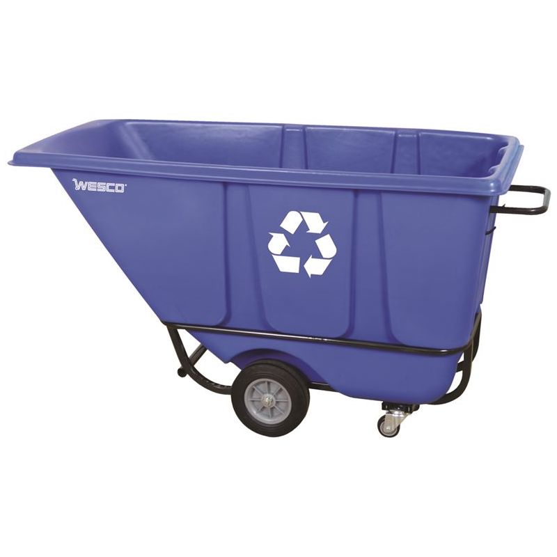 wesco-industrial-products-TILT-R-1-2-BLU-10-heavy-duty-tilt-cart-1-2-cu-yd-272577.jpg Tilt Cart | 1/2 cu. yd. | 850 lb Capacity | Wesco Industrial Products 272577 - Image 1