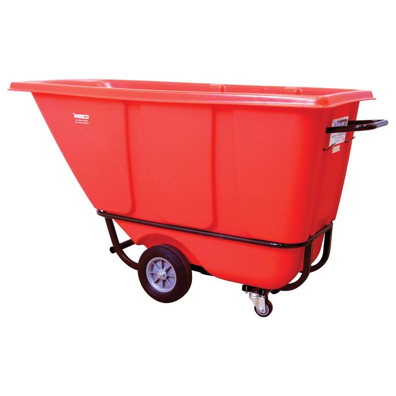 wesco-industrial-products-TILT-S-1-2-RED-10-heavy-duty-tilt-cart-1-2-cu-yd-272578.jpg Tilt Cart | 1/2 cu. yd. | 850 lb Capacity | Wesco Industrial Products 272578 - Image 1