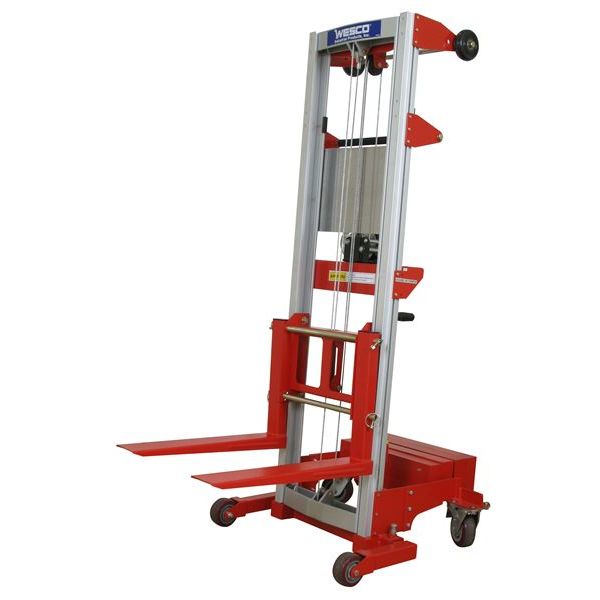 wesco-industrial-products-hand-winch-lifter-counter-balance-straddle-273517.jpg Wesco 273517 HWLCB‑5 Counter‑Balance Straddle Hand Winch Lifter – 500 lb Capacity, 47″/70″ Lift - Image 1
