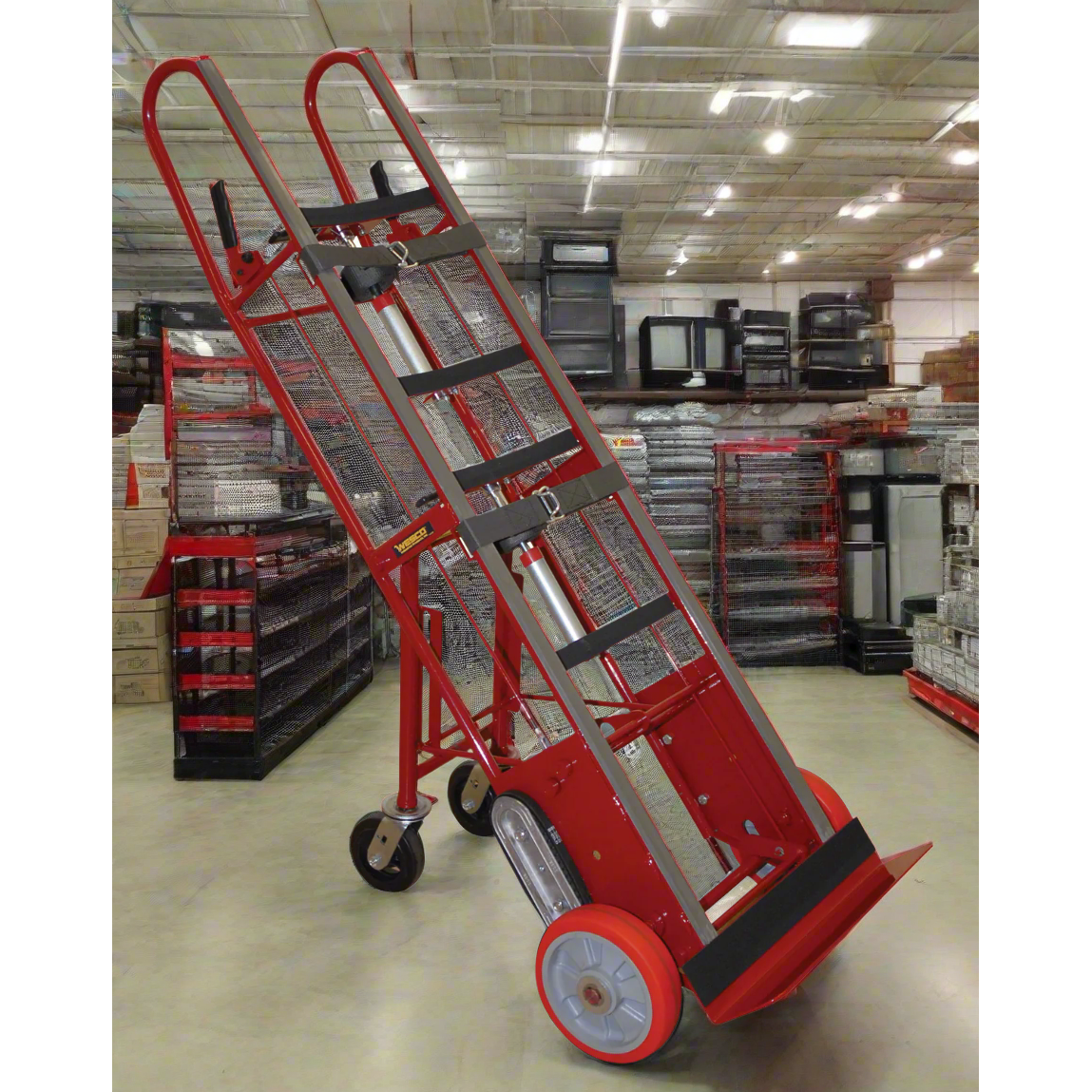 wesco-industrial-products-heavy-duty-auto-rewind-appliance-truck-with-swivel-casters-230076.png Wesco WRV‑MAX‑72 Heavy‑Duty Appliance Truck – 1,800 lb, Auto‑Rewind Belts, 72″ Height - Image 1