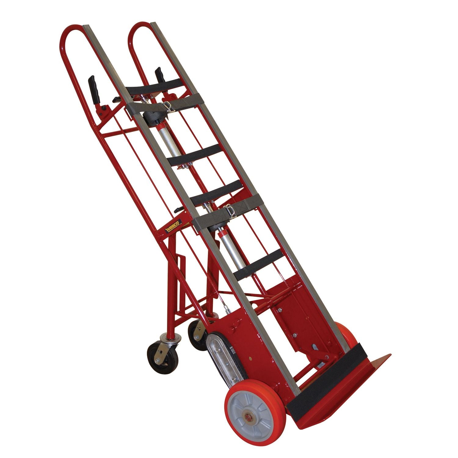 wesco-industrial-products-heavy-duty-auto-rewind-appliance-truck-with-swivel-casters-230077.jpg Wesco WRV‑MAX‑78 Heavy‑Duty Appliance Truck – 1,800 lb, Auto‑Rewind Belts, 78″ Height - Image 1
