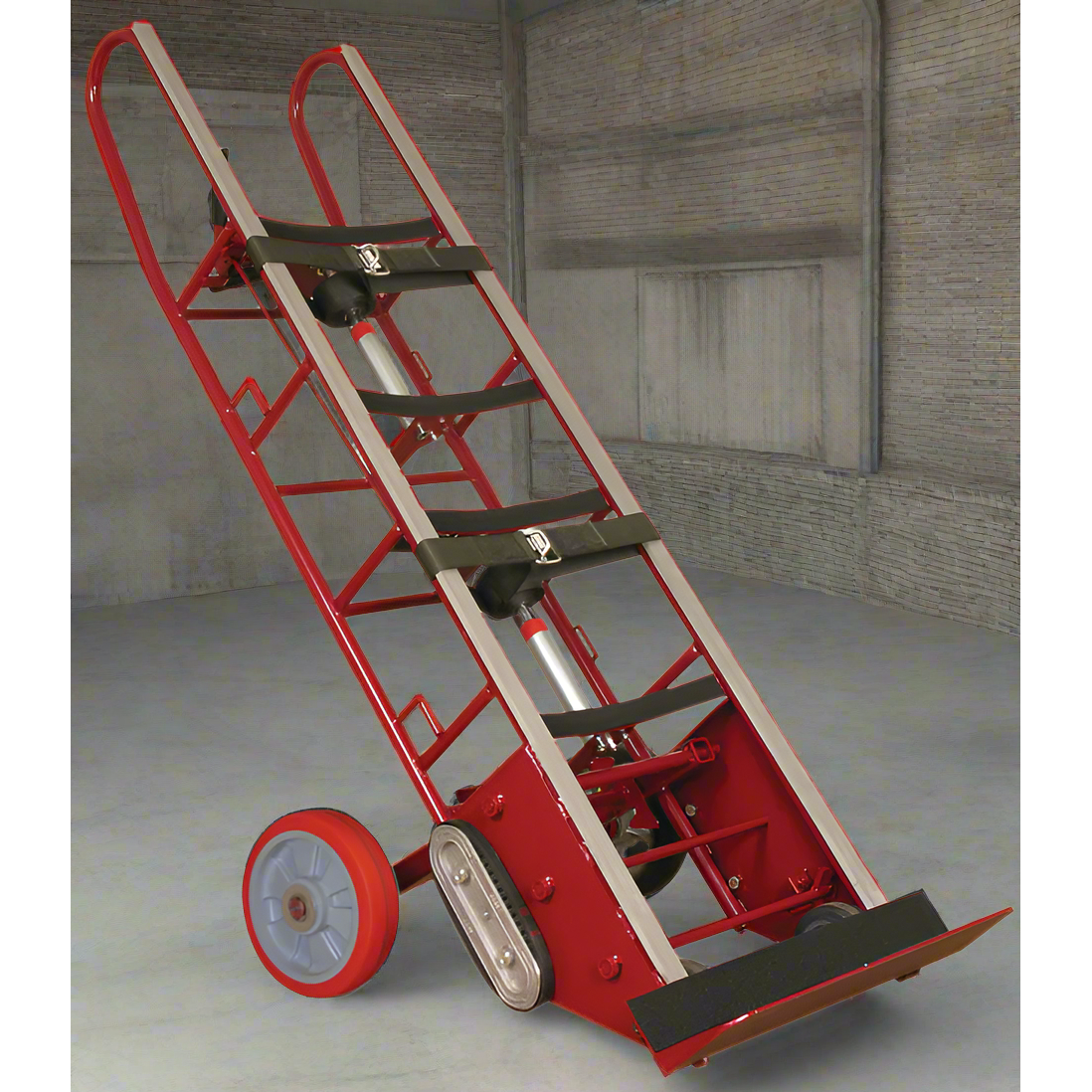 wesco-industrial-products-heavy-duty-vending-truck-230074.png Wesco 230074 Heavy Duty Vending Machine Truck – 1,800 lb Capacity, Auto-Rewind Belt, Wheel Locks - Image 1