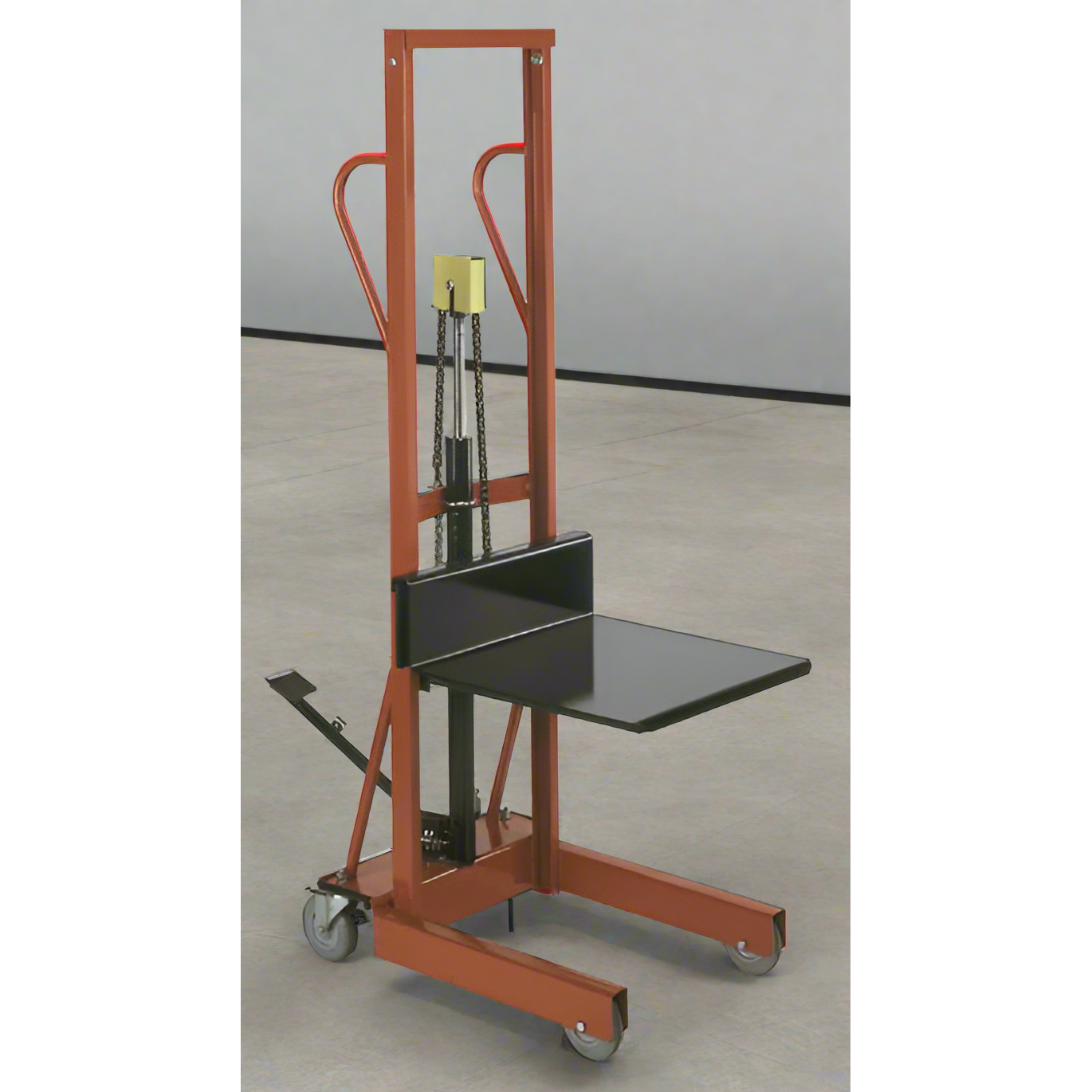 wesco-industrial-products-hydraulic-lite-lift-260150.png Wesco Hydraulic Lite‑Lift LLHP – 500 lb Capacity, 20″ × 20″ Platform, 54″ Lift (Part 260150) - Image 1