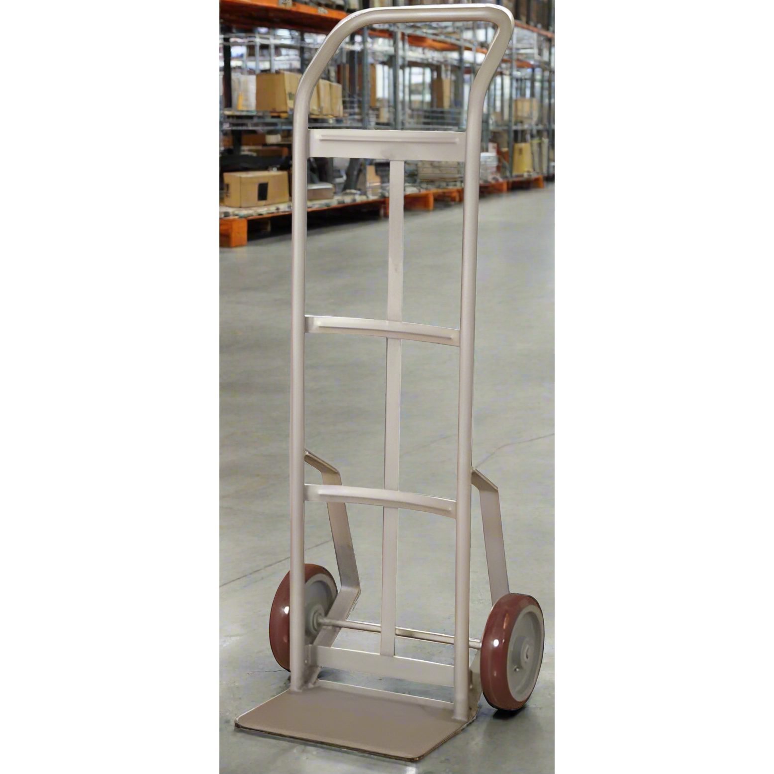 wesco-industrial-products-series-156-industrial-duty-steel-hand-truck-210351.png Wesco 156‑PP8‑SS Stainless Steel Hand Truck – 600 lb, Polyurethane Wheels (Part 210351) - Image 1
