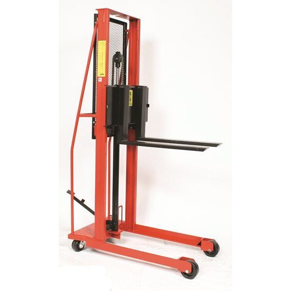 wesco-industrial-products-straddle-fork-stacker-model-260053.jpg Wesco 260053 Economy Straddle Fork Stacker – 1,000 lb Capacity, 56″ Lift, 30″ Forks - Image 1