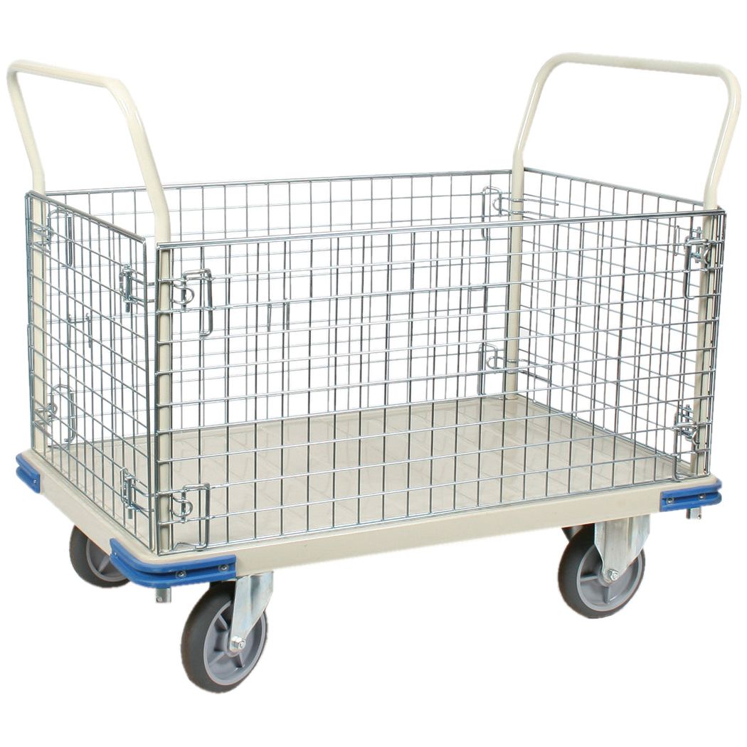 wesco-industrial-products-wire-caged-steel-platform-truck-270461.jpg Wire Caged Steel Platform Truck | Wesco Industrial Products - Image 1